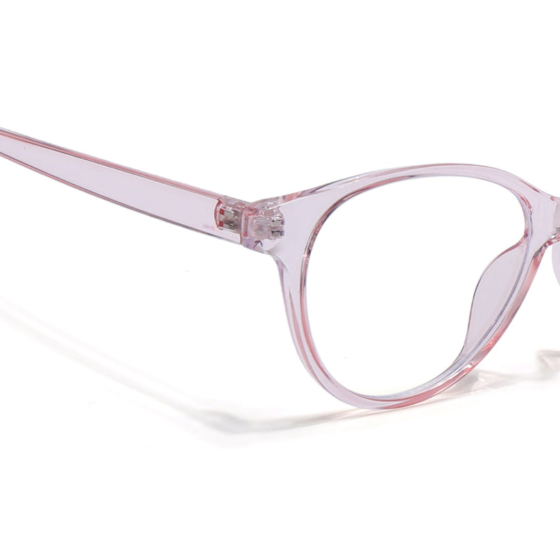 Eyejack Canment Pink Cateye Eyeglasses for Women (CM28024FCL1924-C7)