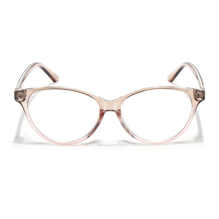 Eyejack Canment Brown & Clear Cateye Eyeglasses for Women (CM28024FCL1925-C8)