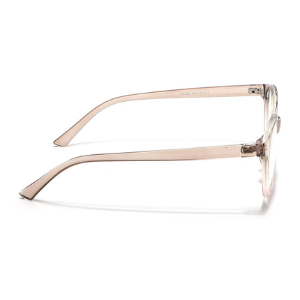 Eyejack Canment Brown & Clear Cateye Eyeglasses for Women (CM28024FCL1925-C8)