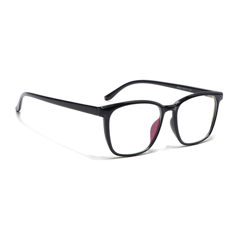 Eyejack Canment Shine Black Wayfarer Eyeglasses for Men & Women (CM28030FCL1926-C1)