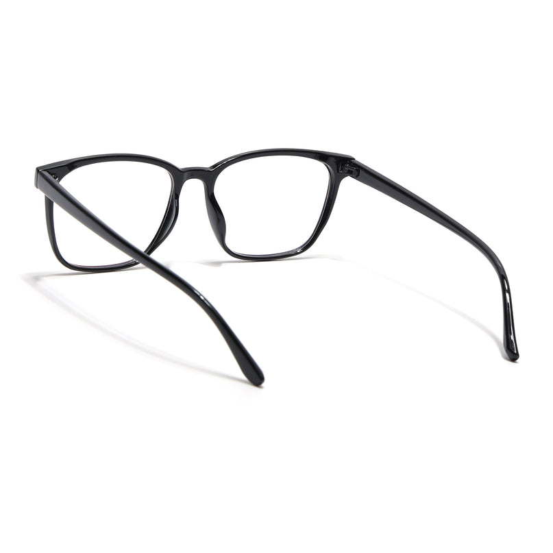Eyejack Canment Shine Black Wayfarer Eyeglasses for Men & Women (CM28030FCL1926-C1)