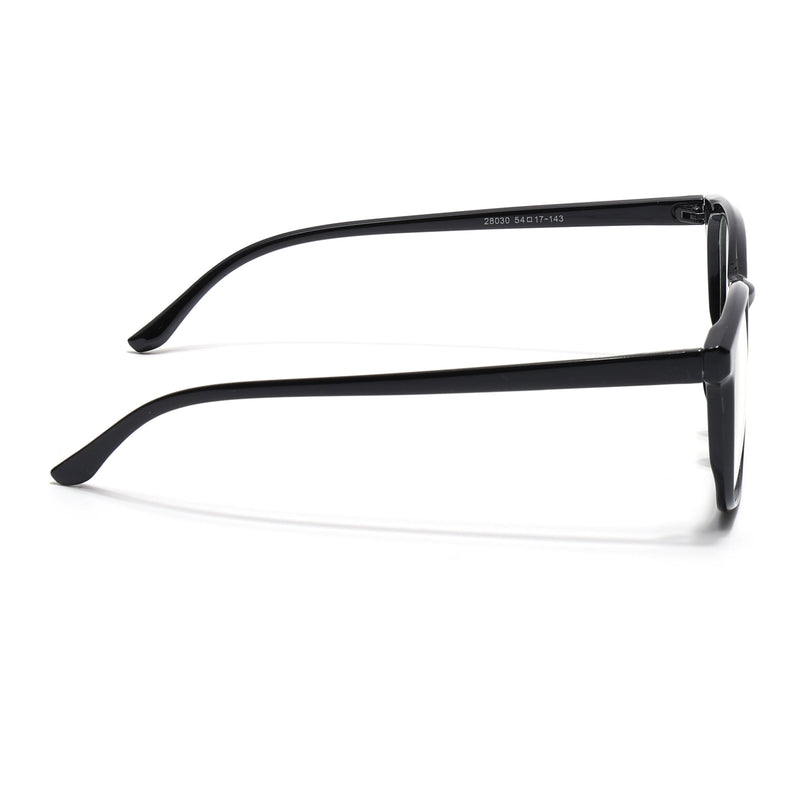 Eyejack Canment Shine Black Wayfarer Eyeglasses for Men & Women (CM28030FCL1926-C1)