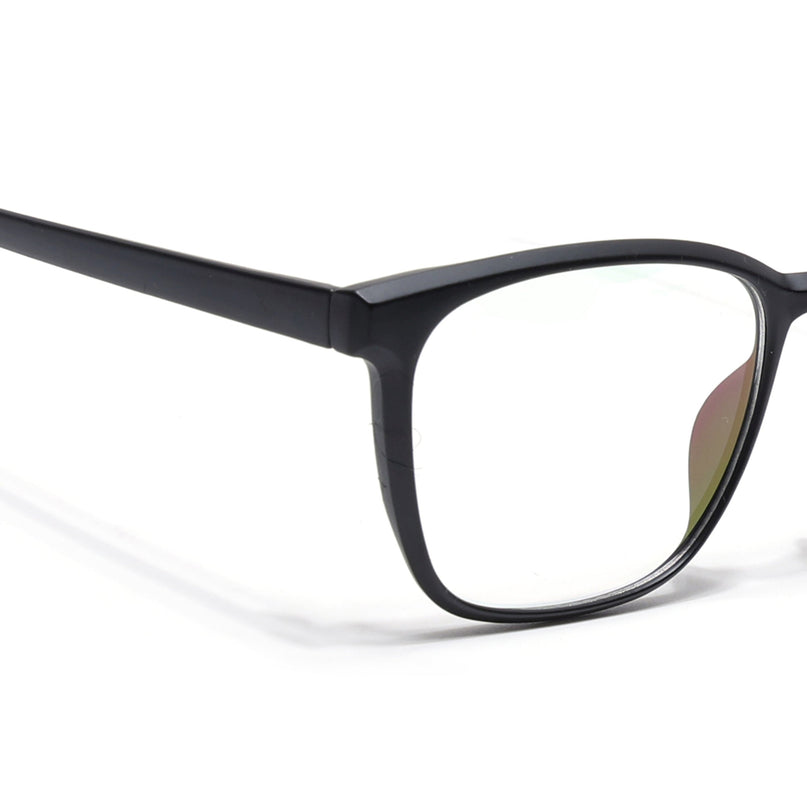 Eyejack Canment Matt Black Wayfarer Eyeglasses for Men & Women (CM28030FCL1927-C2)