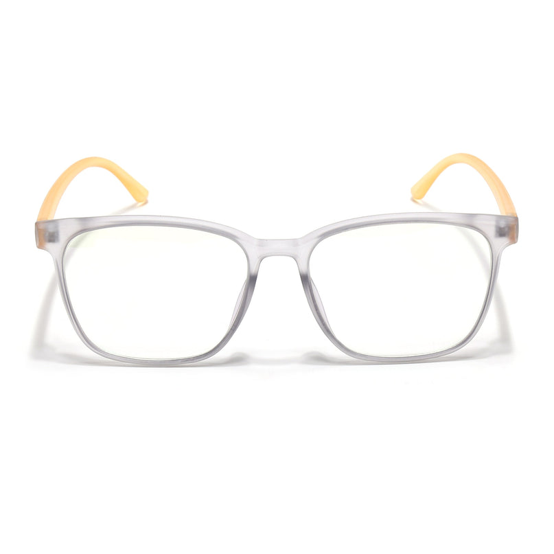 Eyejack Canment Grey Wayfarer Eyeglasses for Men & Women (CM28030FCL1929-C4)