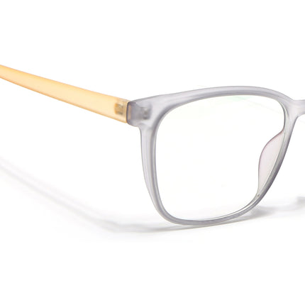 Eyejack Canment Grey Wayfarer Eyeglasses for Men & Women (CM28030FCL1929-C4)