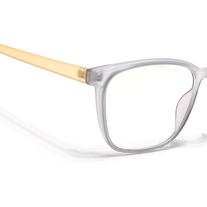 Eyejack Canment Grey Wayfarer Eyeglasses for Men & Women (CM28030FCL1929-C4)