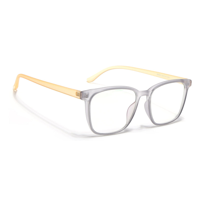 Eyejack Canment Grey Wayfarer Eyeglasses for Men & Women (CM28030FCL1929-C4)