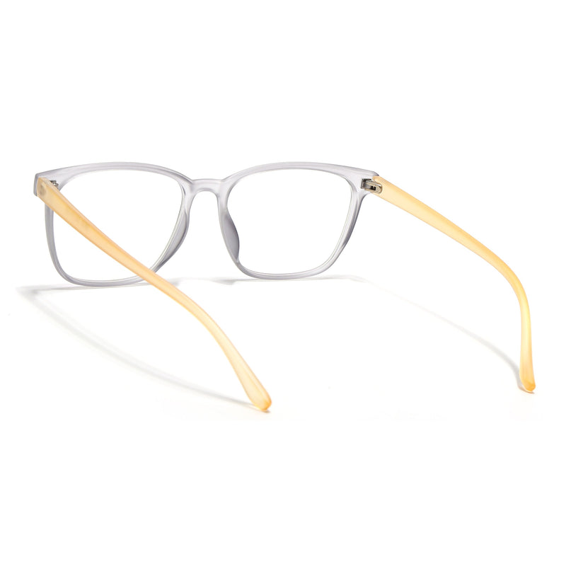 Eyejack Canment Grey Wayfarer Eyeglasses for Men & Women (CM28030FCL1929-C4)