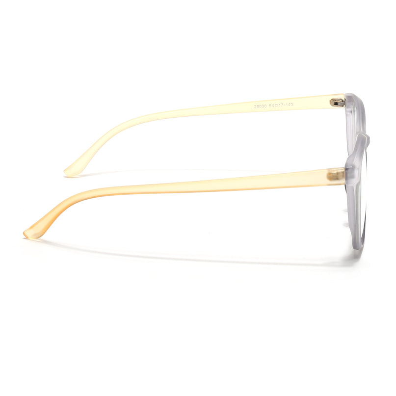 Eyejack Canment Grey Wayfarer Eyeglasses for Men & Women (CM28030FCL1929-C4)