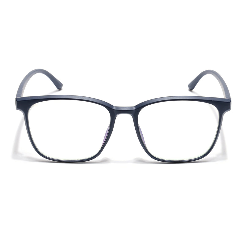 Eyejack Canment Navy Blue Wayfarer Eyeglasses for Men & Women (CM28030FCL1930-C5)