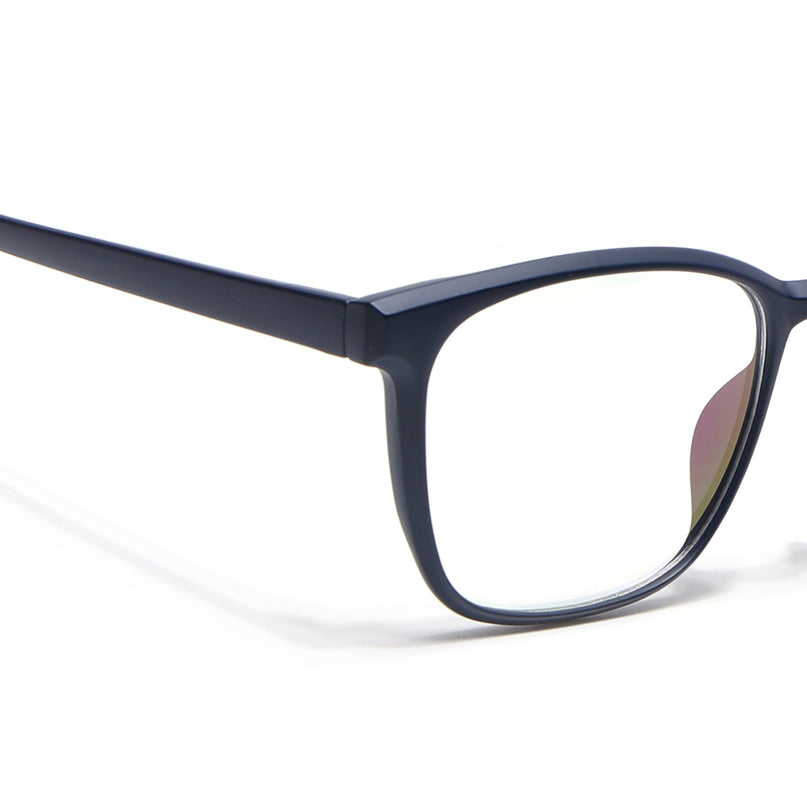 Eyejack Canment Navy Blue Wayfarer Eyeglasses for Men & Women (CM28030FCL1930-C5)