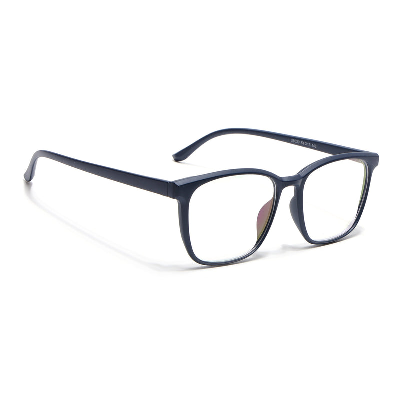 Eyejack Canment Navy Blue Wayfarer Eyeglasses for Men & Women (CM28030FCL1930-C5)
