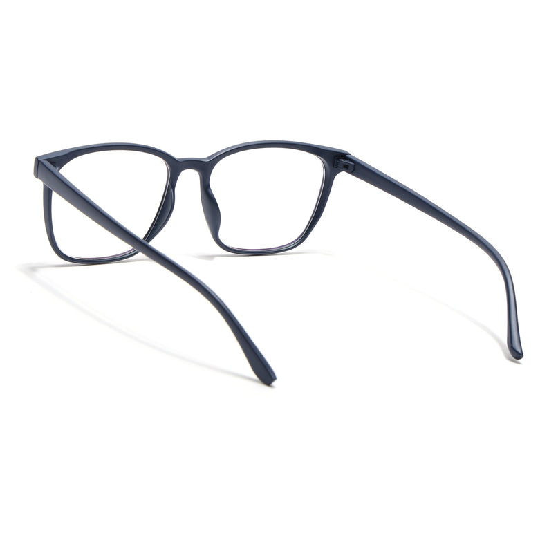 Eyejack Canment Navy Blue Wayfarer Eyeglasses for Men & Women (CM28030FCL1930-C5)
