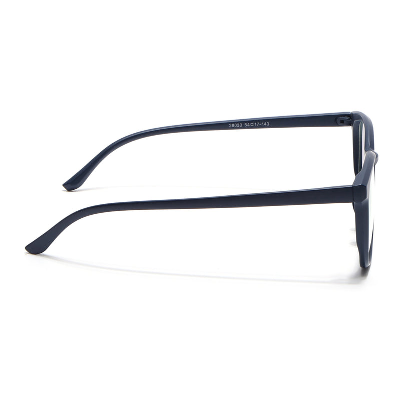 Eyejack Canment Navy Blue Wayfarer Eyeglasses for Men & Women (CM28030FCL1930-C5)