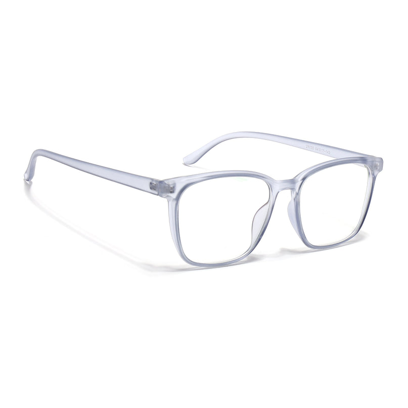Eyejack Canment Blue Wayfarer Eyeglasses for Men & Women (CM28030FCL1932-C7)