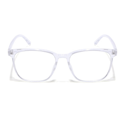 Eyejack Canment Transparent Wayfarer Eyeglasses for Men & Women (CM28030FCL1934-C9)