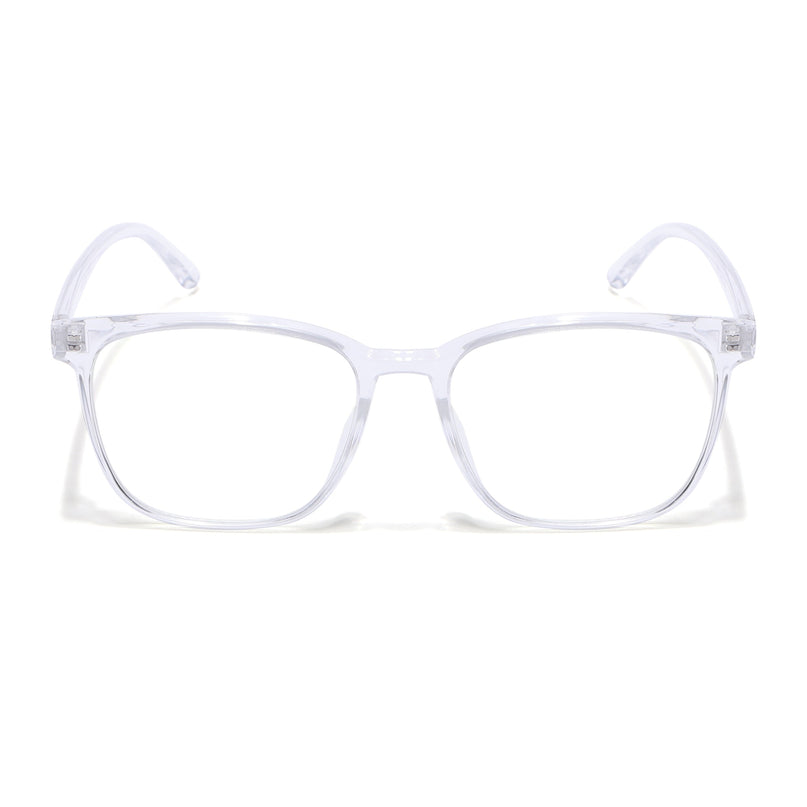 Eyejack Canment Transparent Wayfarer Eyeglasses for Men & Women (CM28030FCL1934-C9)