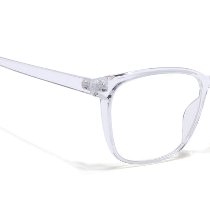 Eyejack Canment Transparent Wayfarer Eyeglasses for Men & Women (CM28030FCL1934-C9)