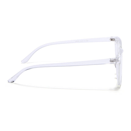 Eyejack Canment Transparent Wayfarer Eyeglasses for Men & Women (CM28030FCL1934-C9)