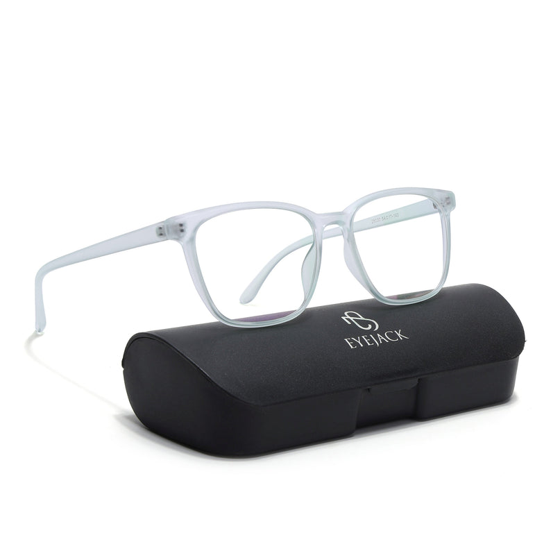 Eyejack Canment Sea Green Wayfarer Eyeglasses for Men & Women (CM28030FCL1935-C10)