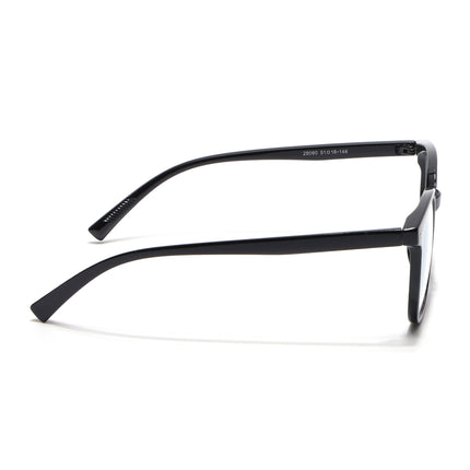 Eyejack Canment Shine Black Square Eyeglasses for Men & Women (CM28060FCL1936-C1)
