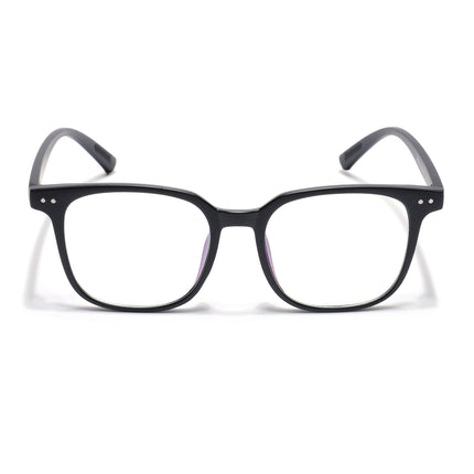 Eyejack Canment Matt Black Square Eyeglasses for Men & Women (CM28060FCL1937-C2)