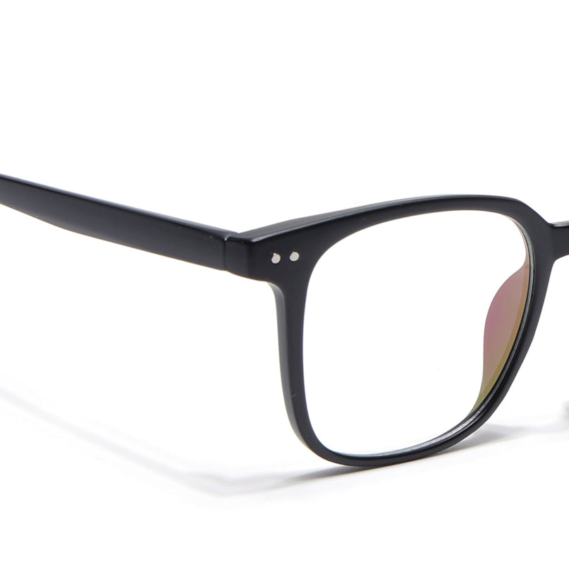 Eyejack Canment Matt Black Square Eyeglasses for Men & Women (CM28060FCL1937-C2)