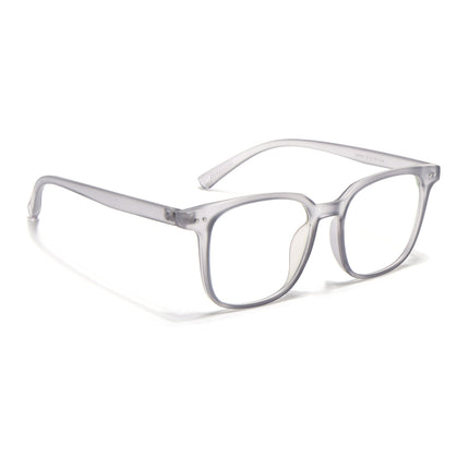Eyejack Canment Grey Square Eyeglasses for Men & Women (CM28060FCL1938-C3)