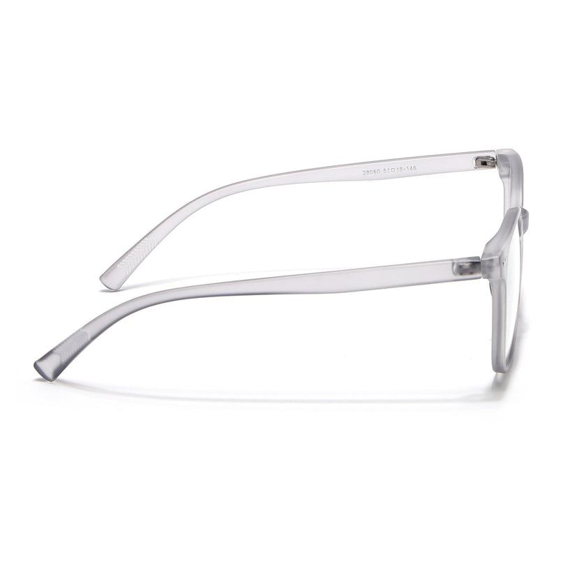 Eyejack Canment Grey Square Eyeglasses for Men & Women (CM28060FCL1938-C3)