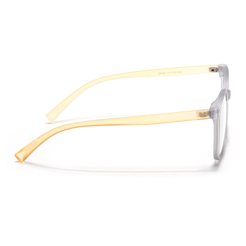 Eyejack Canment Grey Square Eyeglasses for Men & Women (CM28060FCL1939-C4)