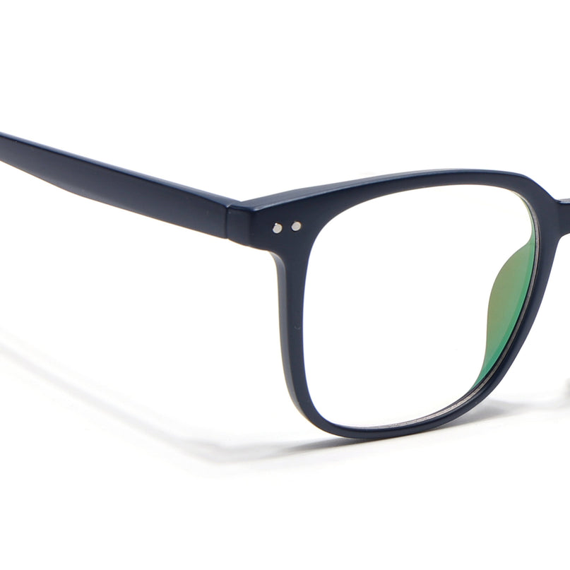Eyejack Canment Navy Blue Square Eyeglasses for Men & Women (CM28060FCL1940-C5)