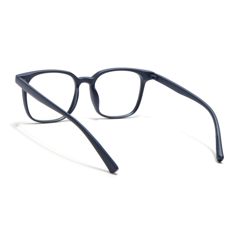 Eyejack Canment Navy Blue Square Eyeglasses for Men & Women (CM28060FCL1940-C5)