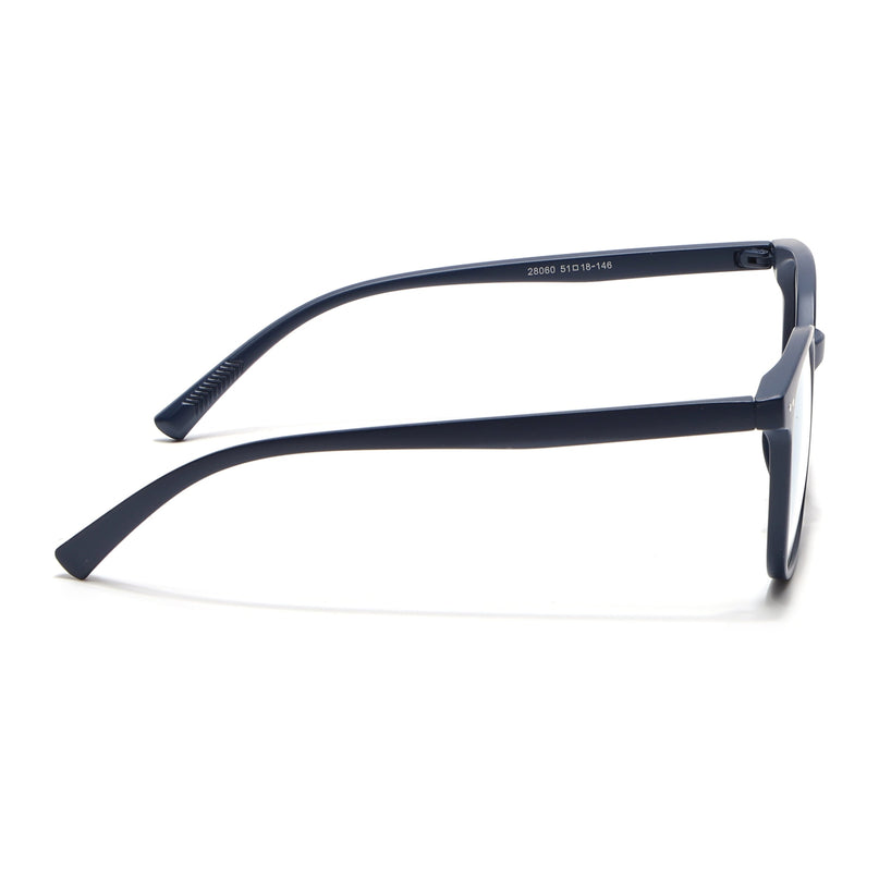 Eyejack Canment Navy Blue Square Eyeglasses for Men & Women (CM28060FCL1940-C5)