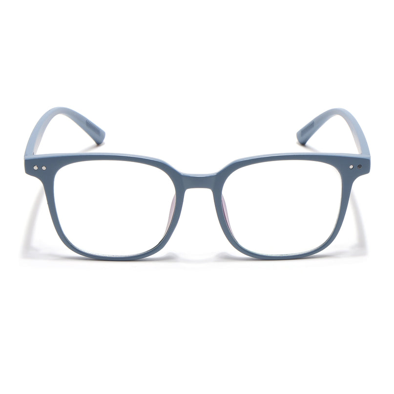 Eyejack Canment Sky Blue Square Eyeglasses for Men & Women (CM28060FCL1941-C6)