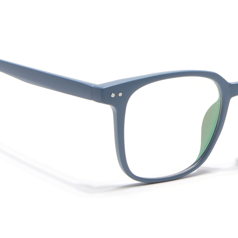 Eyejack Canment Sky Blue Square Eyeglasses for Men & Women (CM28060FCL1941-C6)