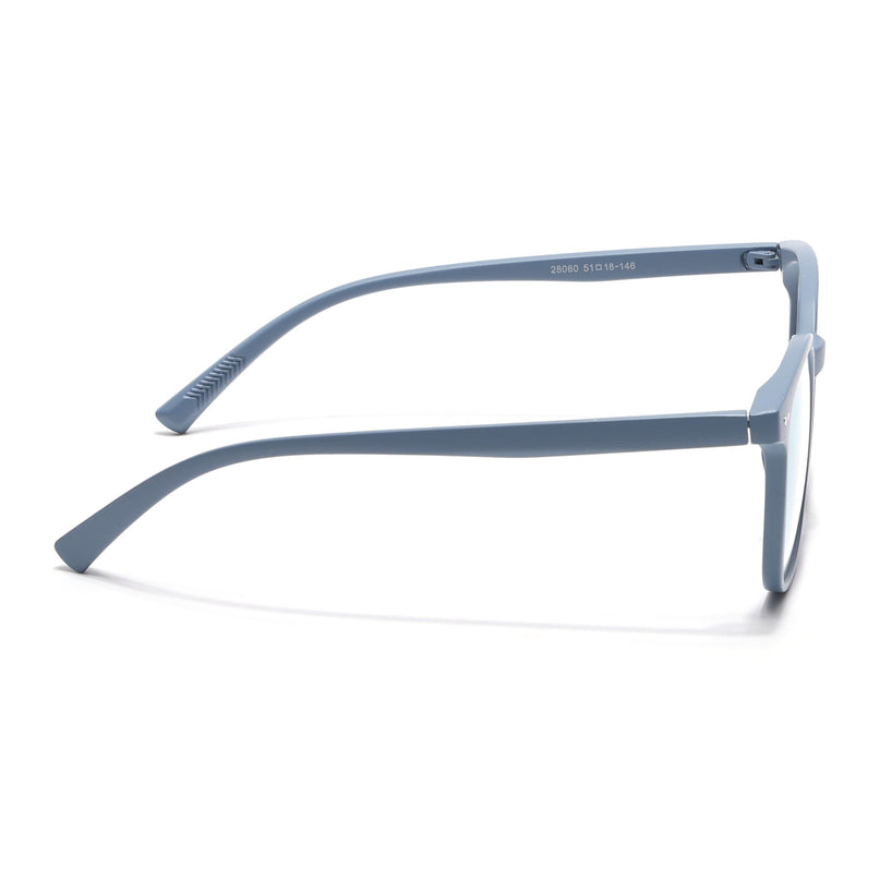 Eyejack Canment Sky Blue Square Eyeglasses for Men & Women (CM28060FCL1941-C6)