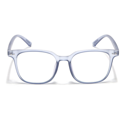 Eyejack Canment Blue Square Eyeglasses for Men & Women (CM28060FCL1942-C7)