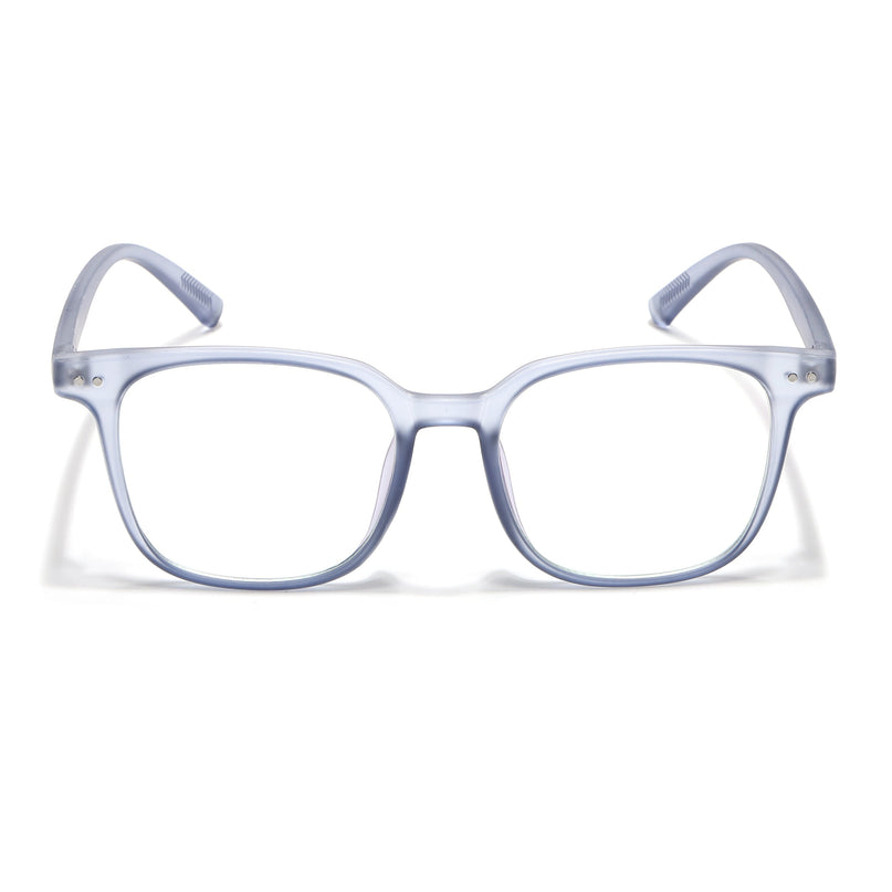 Eyejack Canment Blue Square Eyeglasses for Men & Women (CM28060FCL1942-C7)