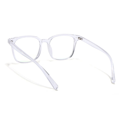 Eyejack Canment Transparent Square Eyeglasses for Men & Women (CM28060FCL1944-C9)