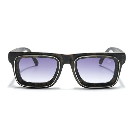 Smuggler | Militry & Silver Polarized Unisex Sunglasses | Grey & Clear Lens - MG6424
