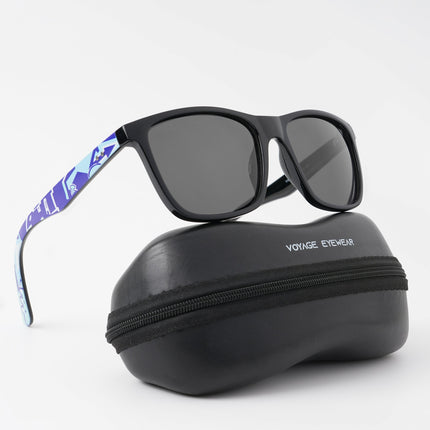 Square Polarized Sunglasses (Black Lens | Black Frame - PMG4814)
