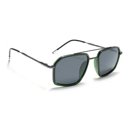 Eyejack Green & Grey Wayfarer Polarized Sunglasses for Men & Women (2505PCL1504)