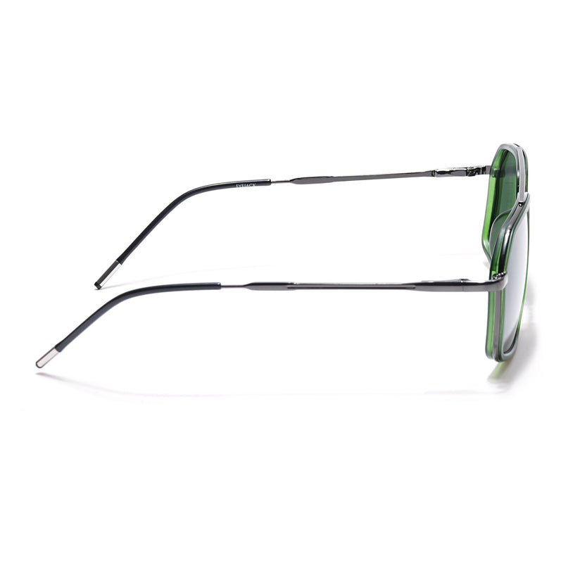 Eyejack Green & Grey Wayfarer Polarized Sunglasses for Men & Women (2505PCL1504)