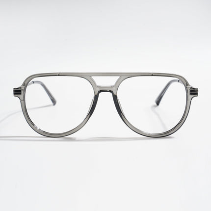 EyeJack Titex Shine Grey Wayfarer Eyeglasses for Men & Women (18903CL352-C5)