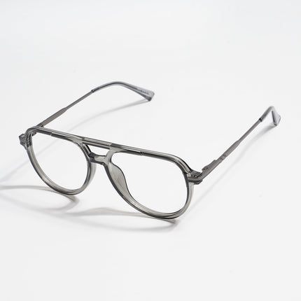 EyeJack Titex Shine Grey Wayfarer Eyeglasses for Men & Women (18903CL352-C5)