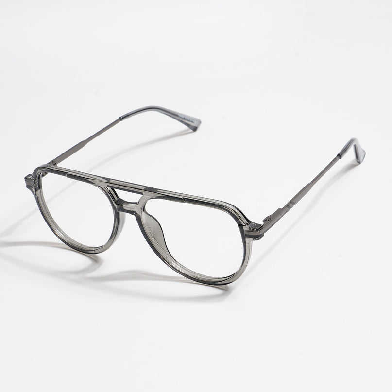 EyeJack Titex Shine Grey Wayfarer Eyeglasses for Men & Women (18903CL352-C5)