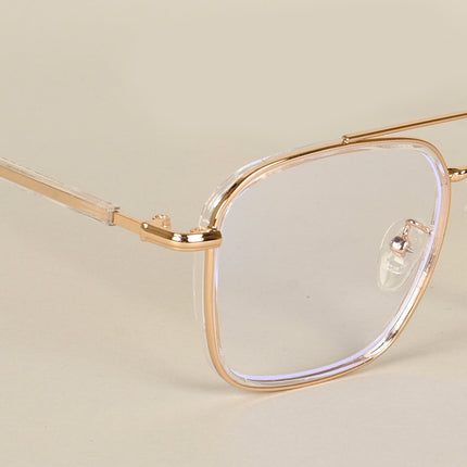 Voyage Maverick Golden Wayfarer Eyeglasses for Men & Women - MG4704-C3