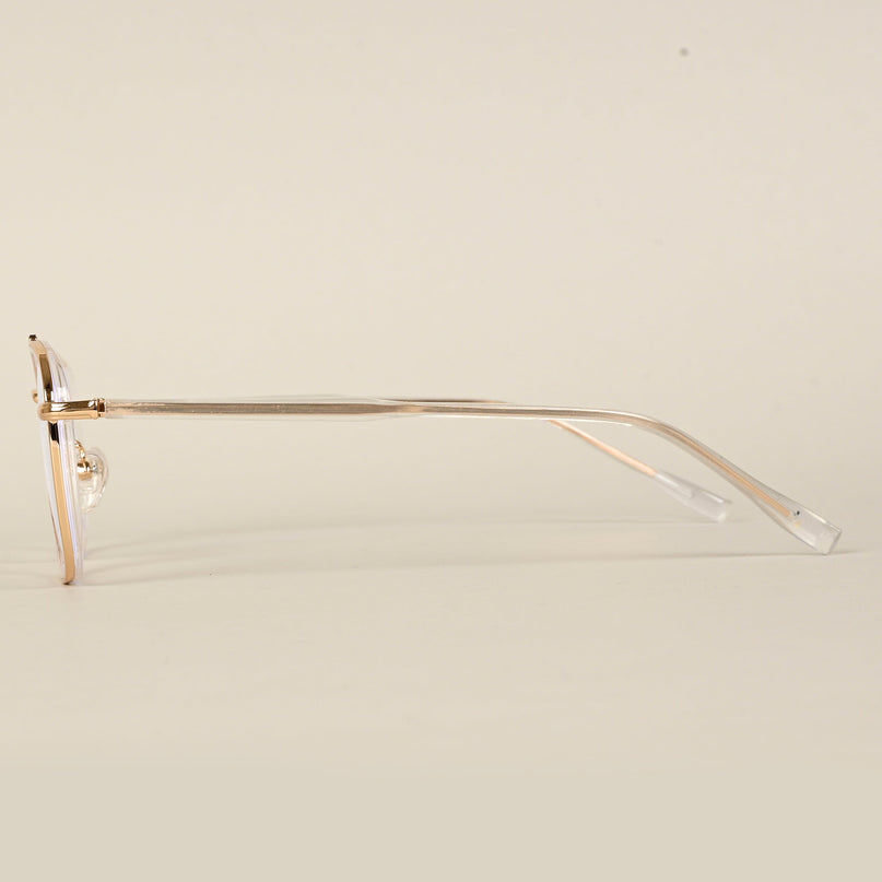 Voyage Maverick Golden Wayfarer Eyeglasses for Men & Women - MG4704-C3