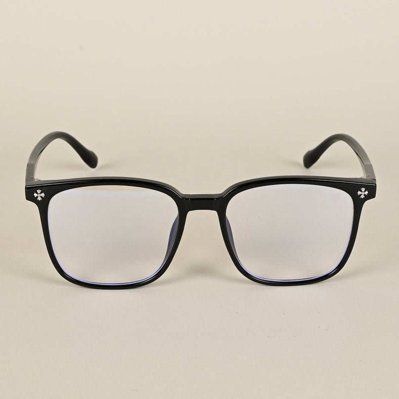 Voyage Air Black Square Eyeglasses for Men & Women - MG4695-C1