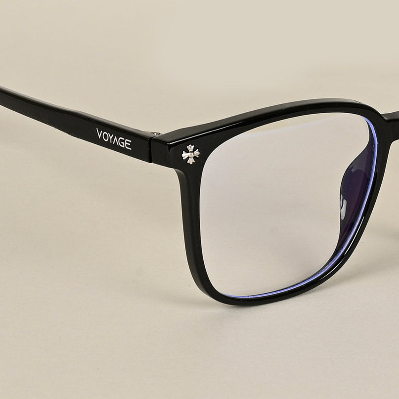 Voyage Air Black Square Eyeglasses for Men & Women - MG4695-C1